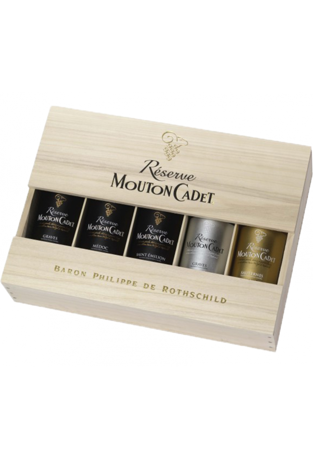 Mouton Cadet - Baron Philippe de Rotschild - Coffret Bordeaux rouge et blanc