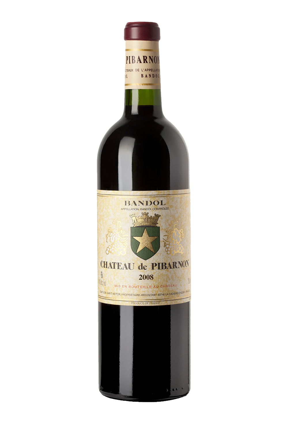 Vin de Provence Bandol rouge millésime 2014 du Château Pibarnon.