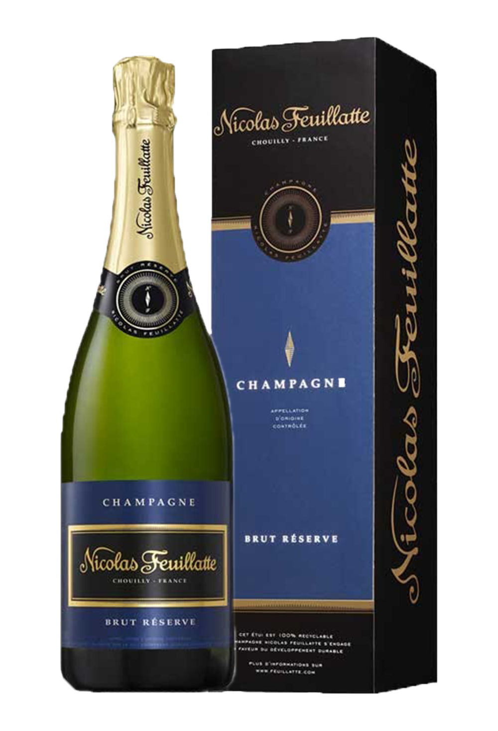 Champagne Nicolas Feuillatte Brut Réserve en coffret