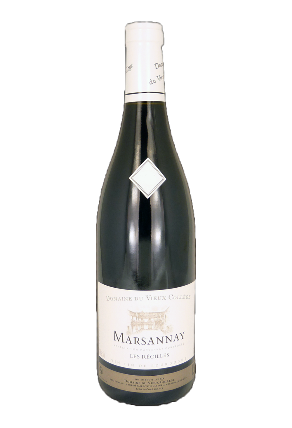 Vin de Bourgogne Marsannay Les Récilles millésime 2016 du Domaine du Vieux Collège.