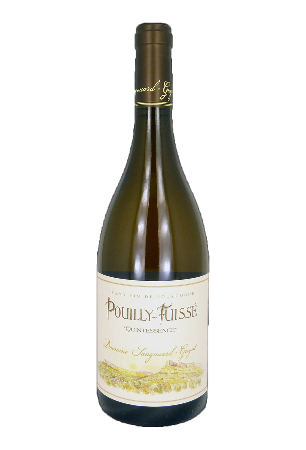 Vin de Bourgogne Pouilly Fuissé Quintessence blanc millésime 2019 du Domaine SangouardGuyot.