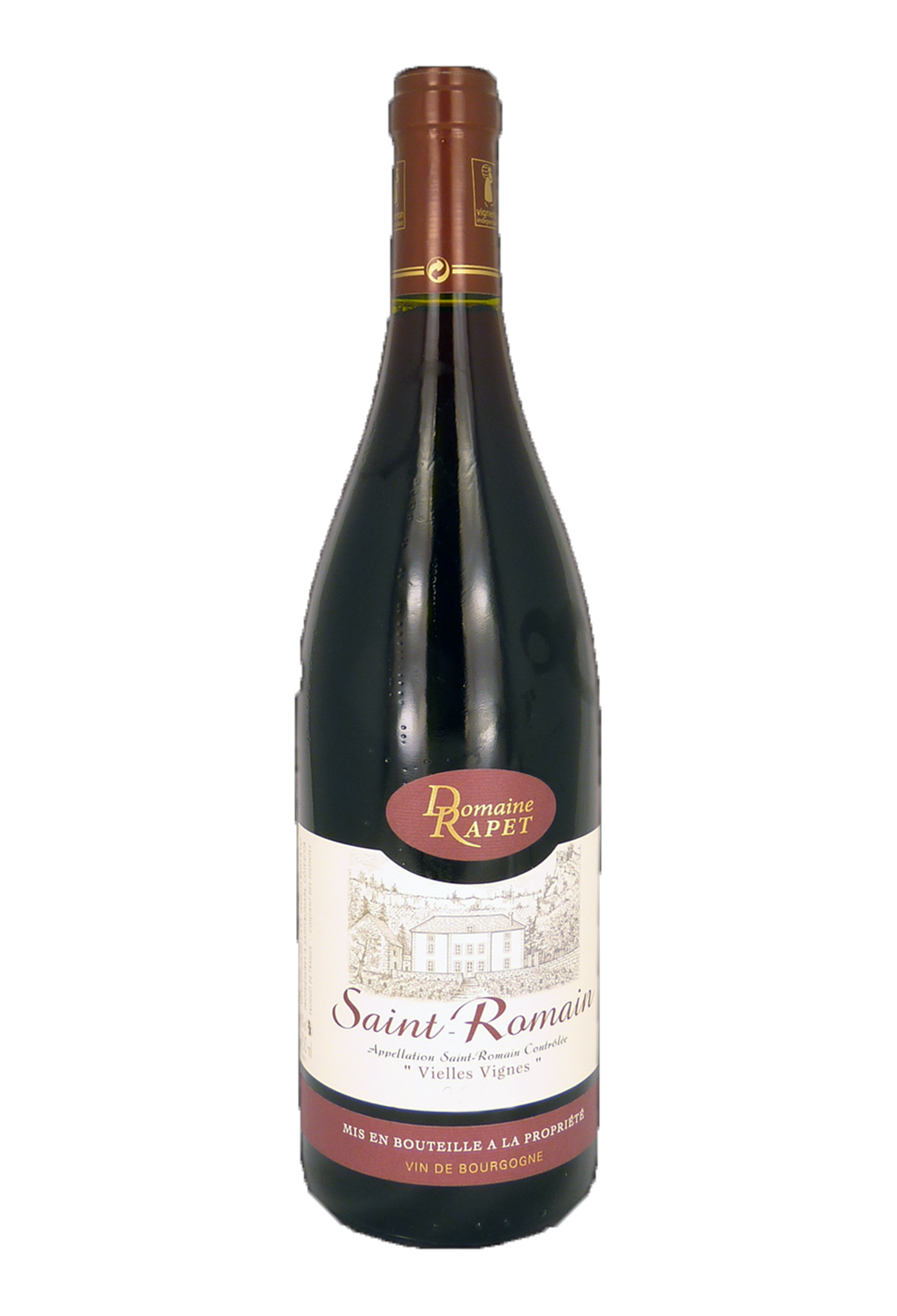 Vin de Bourgogne St Romain rouge millésime 2016 du Domaine Rapet